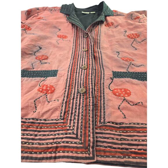 Chico's | Vintage Red Emu Jacket | Size S/M - Picture 4 of 5